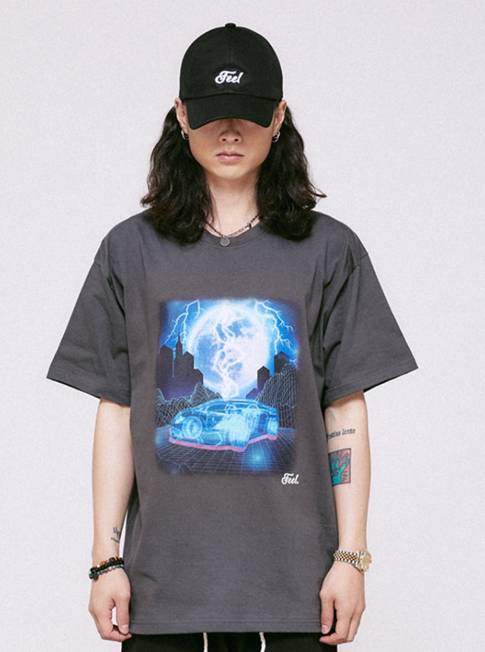 FEEL ENUFF (フィールイナフ) FUTURE CAR TEE / CHARCOAL