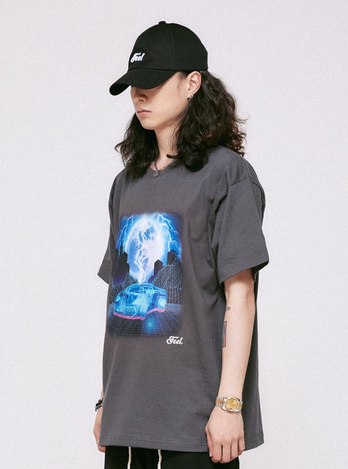 FEEL ENUFF (フィールイナフ) FUTURE CAR TEE / CHARCOAL