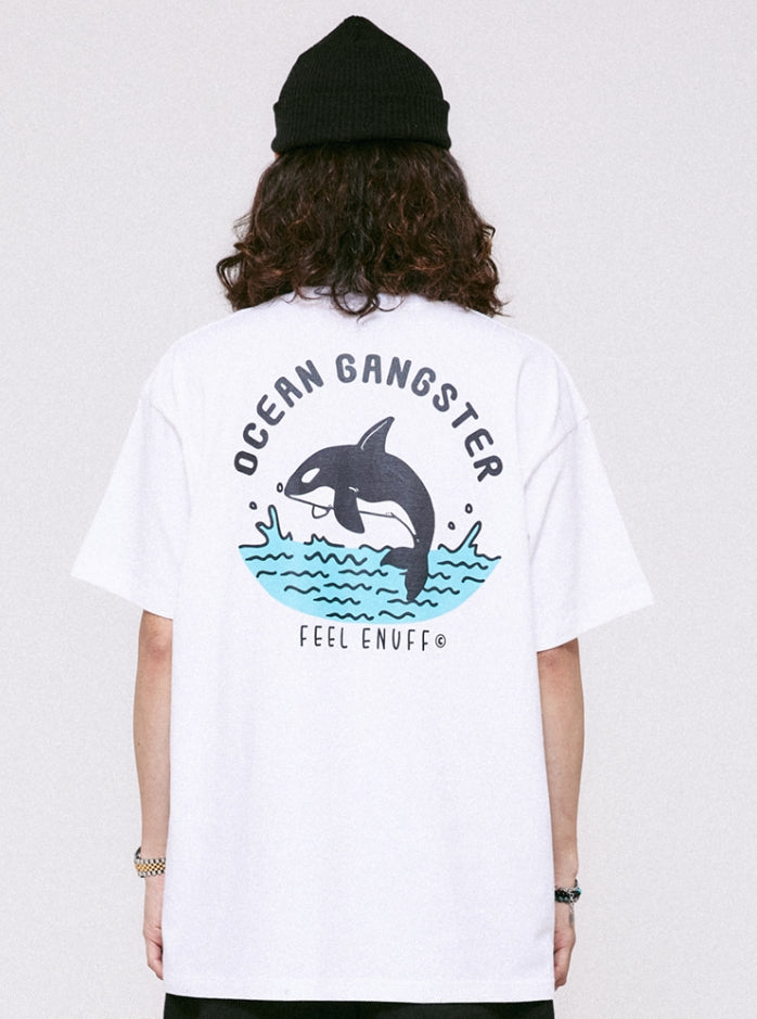 FEEL ENUFF (フィールイナフ) KILLER WHALE TEE / WHITE