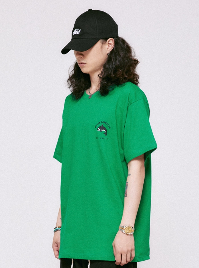 FEEL ENUFF (フィールイナフ) KILLER WHALE TEE / GREEN
