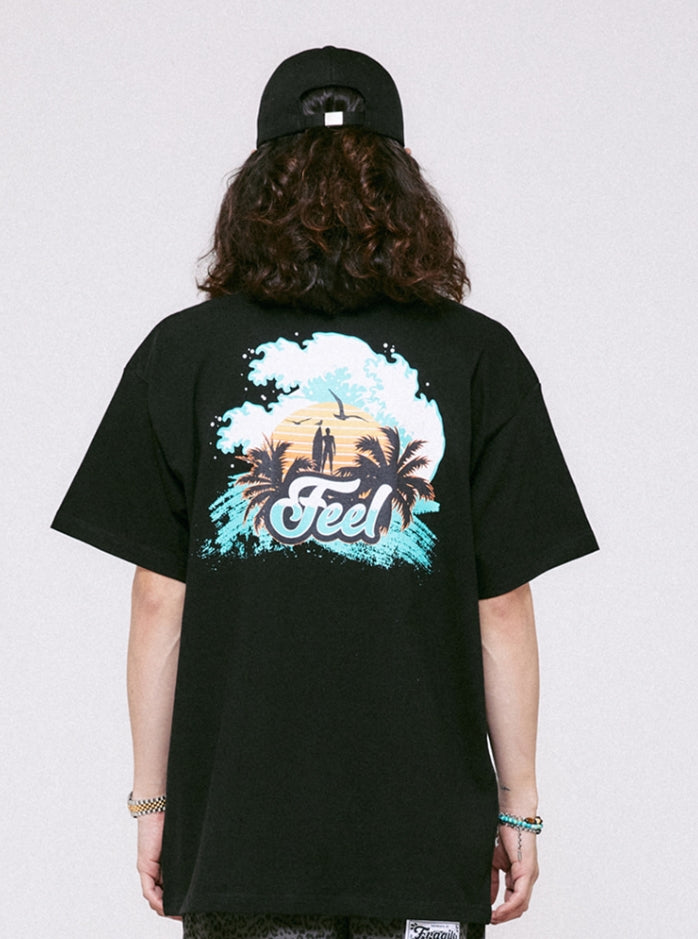 FEEL ENUFF (フィールイナフ) SUNSET TEE / BLACK