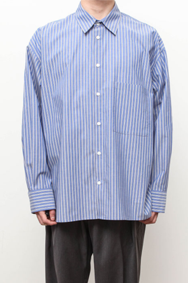 Q CUMBERS (キューカンバース)　City Guy Shirt - Blue Stripe