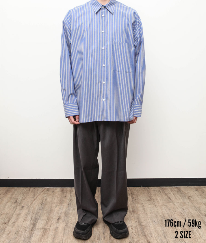 Q CUMBERS (キューカンバース)　City Guy Shirt - Blue Stripe