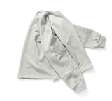 Q CUMBERS (キューカンバース)　Pigmented Elbow Patch Sweatshirt - Fog Gray