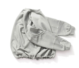 Q CUMBERS (キューカンバース)　Pigmented Elbow Patch Sweatshirt - Fog Gray