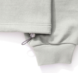 Q CUMBERS (キューカンバース)　Pigmented Elbow Patch Sweatshirt - Fog Gray