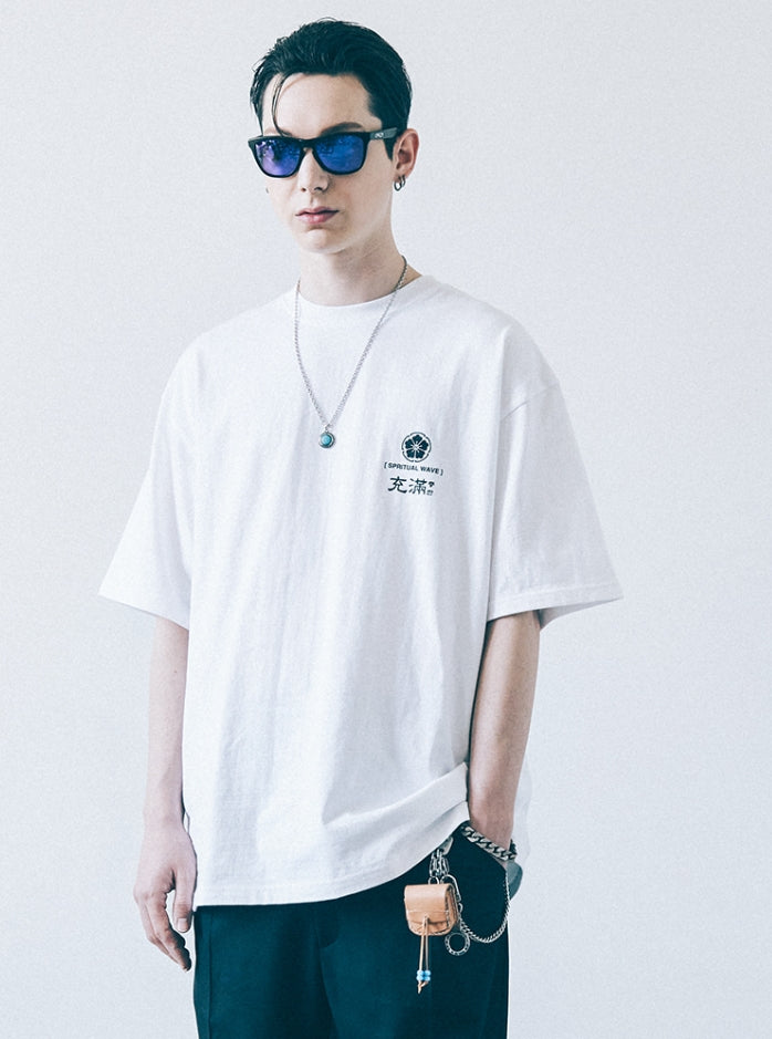 FEEL ENUFF (フィールイナフ) SPIRITUAL WAVE OVERSIZED TEE / WHITE