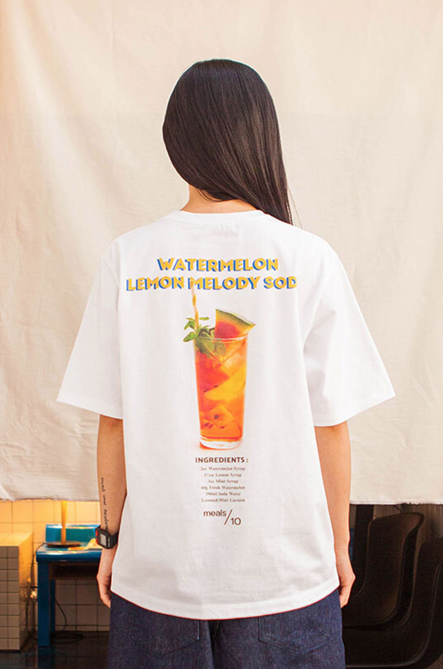 Q CUMBERS (キューカンバース)　Recipe T-shirt - Watermelon Lemon Melody Soda