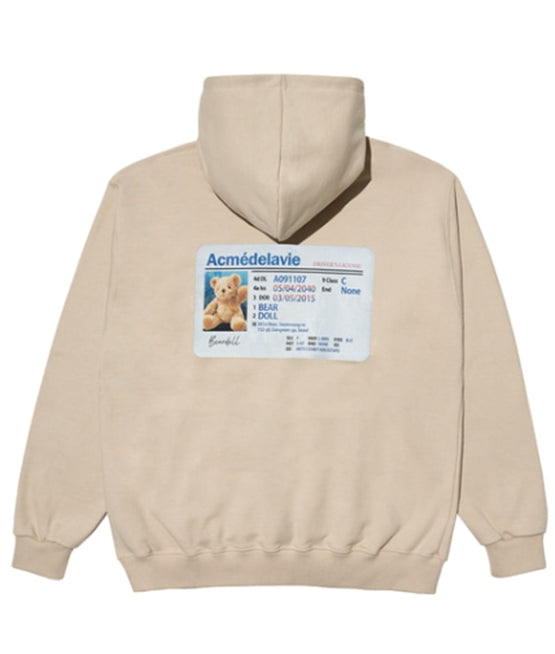 アクメドラビ(acme' de la vie)  TEDDY BEAR'S LICENSE HOODIE BEIGE