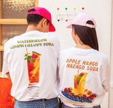 Q CUMBERS (キューカンバース)　Recipe T-shirt - Apple Mango Mango Soda