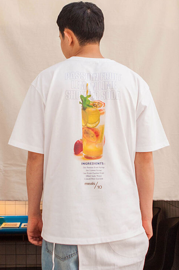 Q CUMBERS (キューカンバース)　 Recipe T-shirt - Passion Fruit Soda
