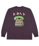 アクメドラビ(acme' de la vie)   TELEPHONE LONG SLEEVE T-SHIRT PURPLE