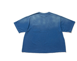 Q CUMBERS (キューカンバース)　Big Silhouette T-shirt - Blue Dying