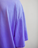 Q CUMBERS (キューカンバース)　Big Silhouette T-shirt - Purple Dying