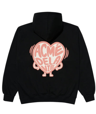 アクメドラビ(acme' de la vie)  SHAKING HEART HOODIE BLACK