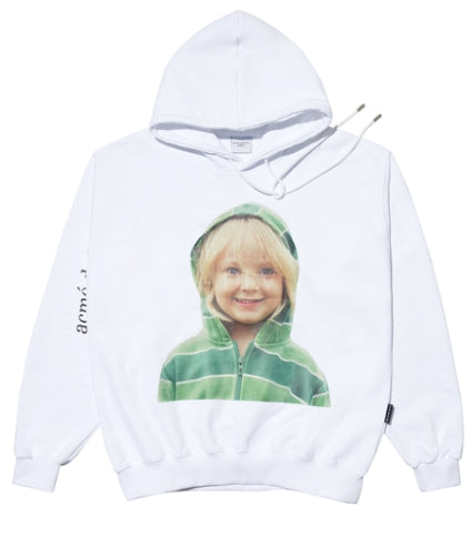 アクメドラビ(acme' de la vie)  ADLV BABY FACE HOODIE WHITE GREEN HOODIE BOY