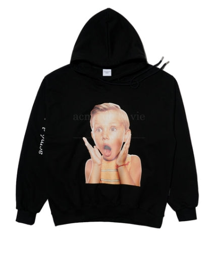 アクメドラビ(acme' de la vie)  ADLV BABY FACE HOODIE BLACK SURPRISE2