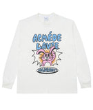 アクメドラビ(acme' de la vie)  PINK RABBIT LONG SLEEVE T-SHIRT WASHING WHITE