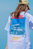 Q CUMBERS (キューカンバース)　 [80YS] Summer Vacation_3 (Beach) T-shirt