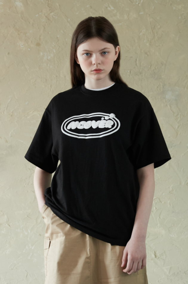 NCOVER（エンカバー）ORIGINAL BUBLLE LOGO TSHIRT-BLACK