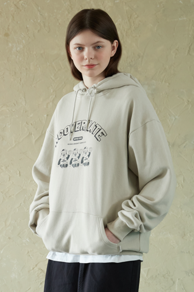 NCOVER（エンカバー）THREE BERT ARCH LOGO HOODIE