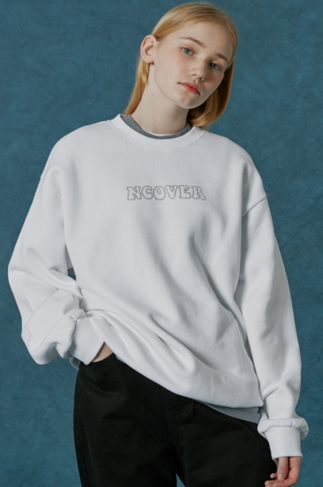 NCOVER（エンカバー）HOTFIX LOGO SWEATSHIRT-WHITE