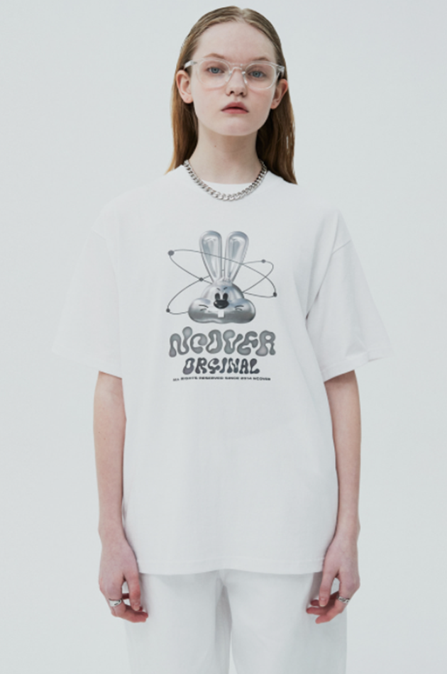 NCOVER（エンカバー）3D ZET FACE TSHIRT-WHITE