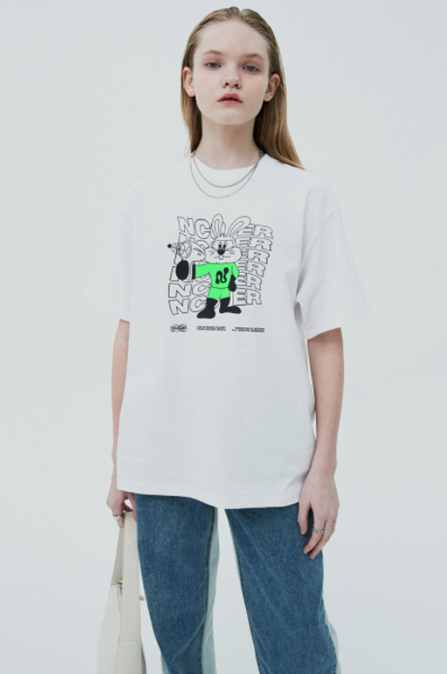 NCOVER（エンカバー）ZET BACKGROUND TSHIRT-WHITE