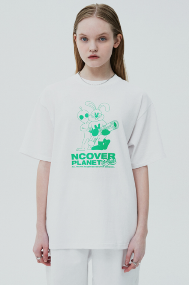 NCOVER（エンカバー）ZET AND AILEN TSHIRT-WHITE