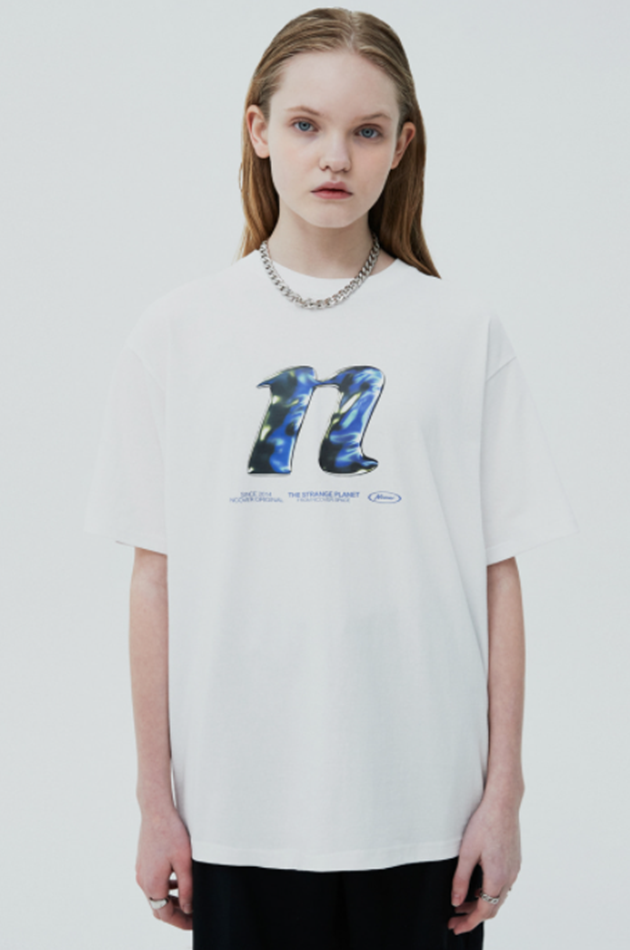 NCOVER（エンカバー）3D N LOGO TSHIRT-WHITE