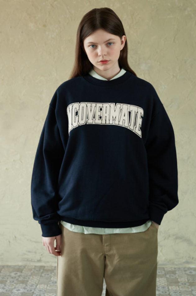 NCOVER（エンカバー）MATE ARCH LOGO SWEATSHIRT-NAVY