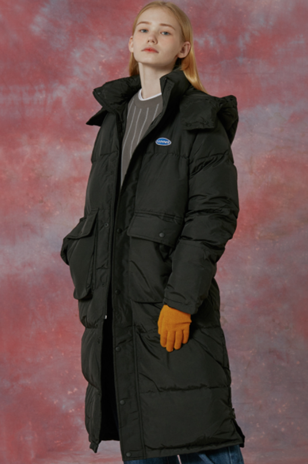 NCOVER（エンカバー）LOGO LONG PADDING-BLACK