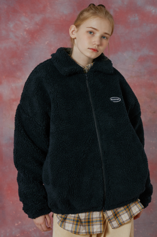 NCOVER（エンカバー）ORIGINAL EMBROIDERY FLEECE JACKET-NAVY