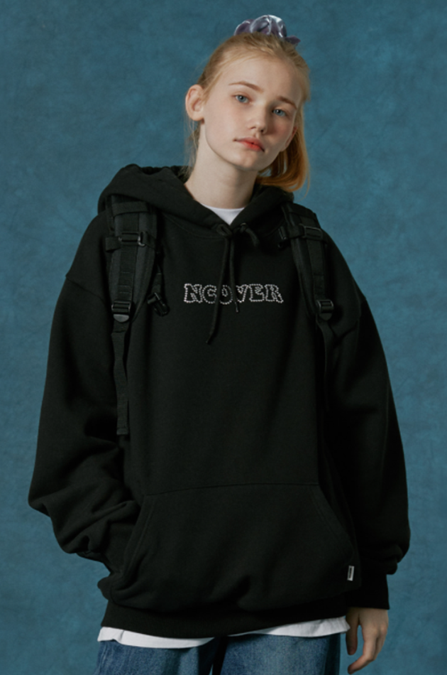 NCOVER（エンカバー）HOTFIX LOGO HOODIE-BLACK