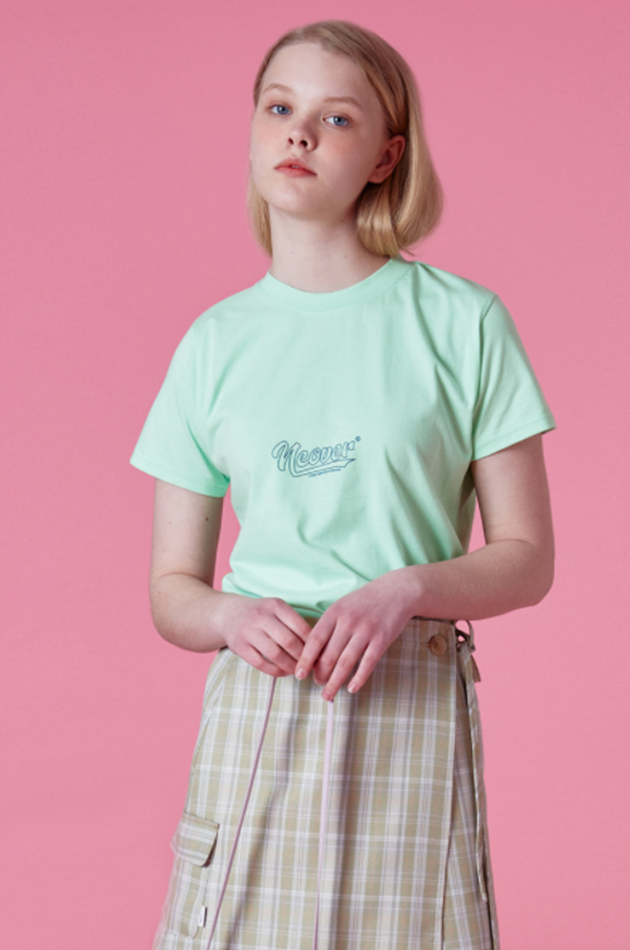 NCOVER（エンカバー）LAYOUT LOGO TSHIRT-MINT