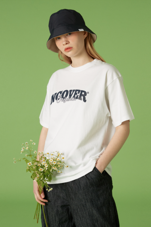 NCOVER（エンカバー）ARCH LOGO TSHIRT-WHITE