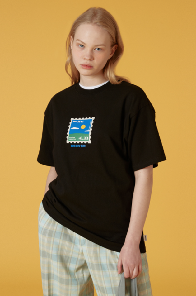 NCOVER（エンカバー）SERENITY STAMP TSHIRT-BLACK
