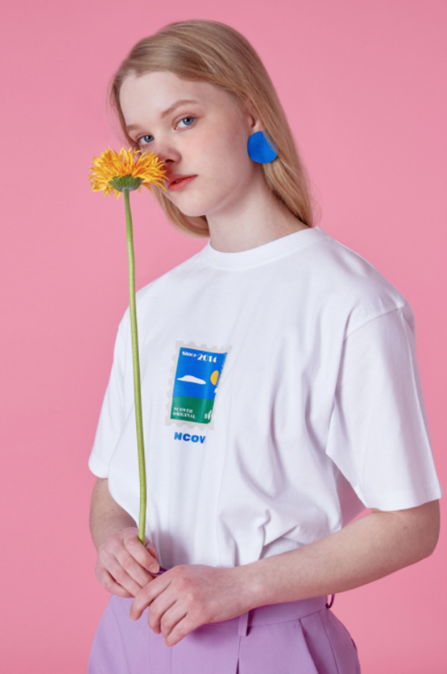 NCOVER（エンカバー）SERENITY STAMP TSHIRT-WHITE