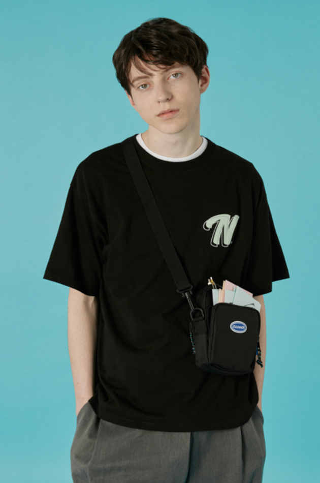 NCOVER（エンカバー）DOUBLE N TSHIRT-BLACK