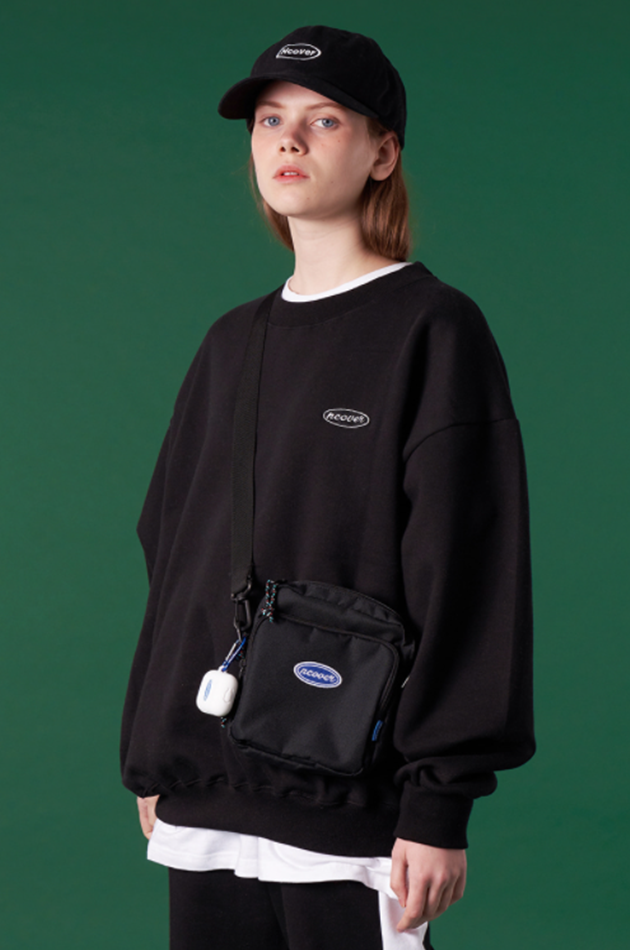 NCOVER（エンカバー）ORIGINAL SMALL LOGO TRAINING SWEATSHIRT-BLACK