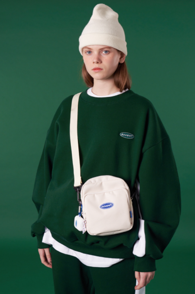 NCOVER（エンカバー）ORIGINAL SMALL LOGO TRAINING SWEATSHIRT-GREEN