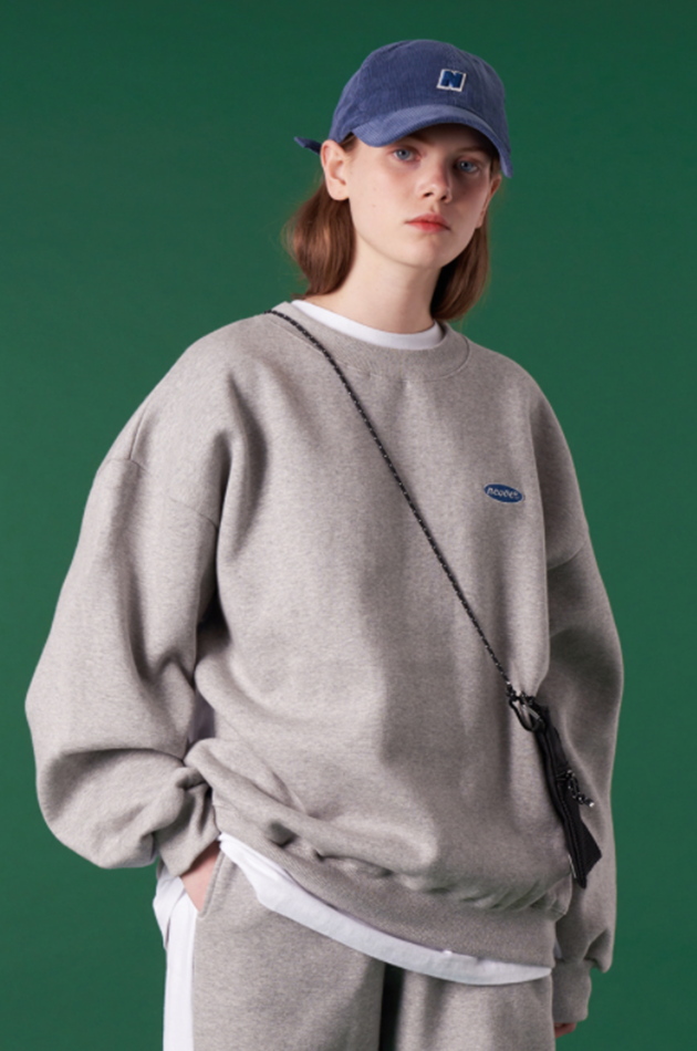 NCOVER（エンカバー）ORIGINAL SMALL LOGO TRAINING SWEATSHIRT-GREY