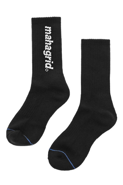 mahagrid (マハグリッド)  ORIGIN LOGO SOCKS [BLACK]