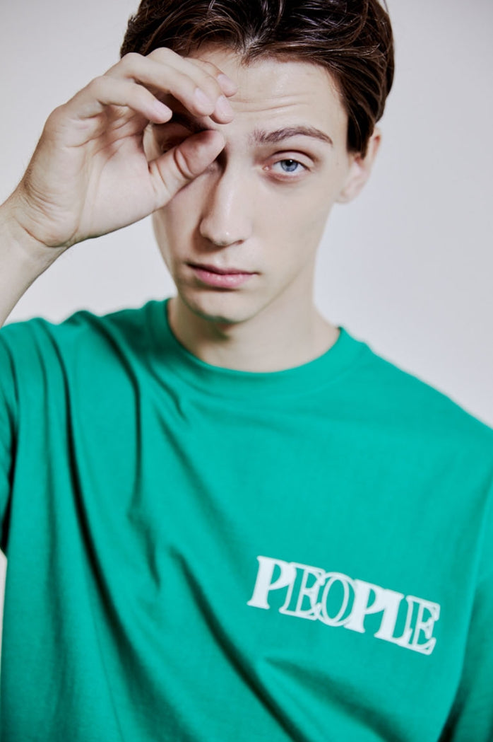 ORDINARY PEOPLE(オーディナリーピープル) 10TH ARCHIVE SIMPLE GREEN LOGO T-SHIRTS