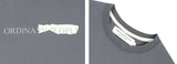 ORDINARY PEOPLE(オーディナリーピープル) CRACK IVORY LOGO CHARCOAL T-SHIRTS