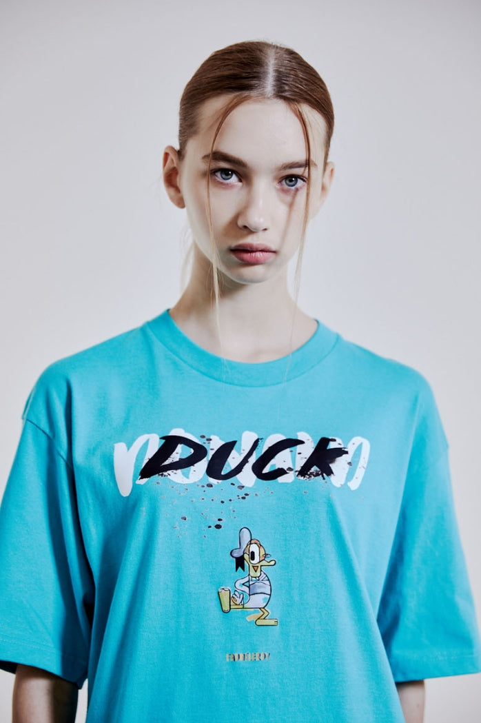 ORDINARY PEOPLE(オーディナリーピープル) [ORDINARYPEOPLE X DISNEY] DANCING DONALD MINT T-SHIRTS