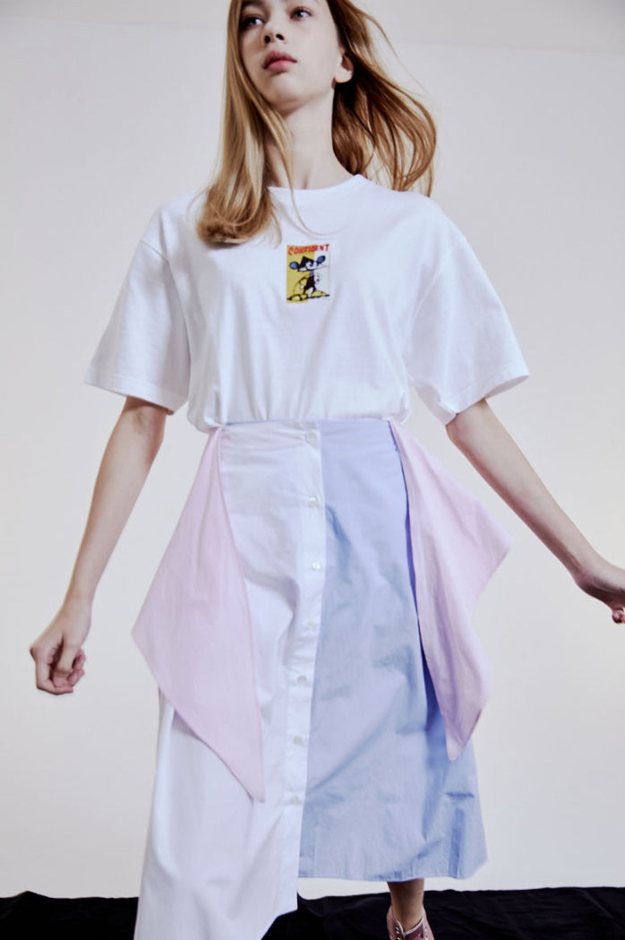 ORDINARY PEOPLE(オーディナリーピープル) [ORDINARYPEOPLE X DISNEY] PAINTER MICKEY WHITE T-SHIRTS