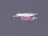 ORDINARY PEOPLE(オーディナリーピープル) HANDPAINTING SCRIBBLE LOGO CHARCOAL T-SHIRTS