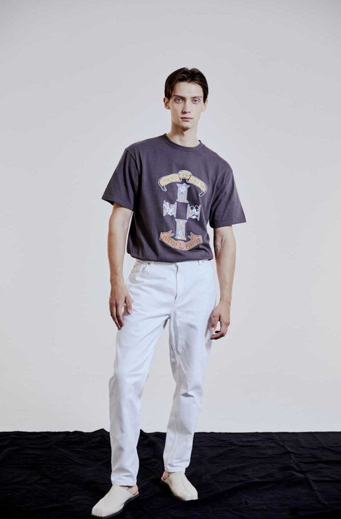 ORDINARY PEOPLE(オーディナリーピープル) [ORDINARYPEOPLE X DISNEY] MICKEY AND FRIENDS CHARCOAL T-SHIRTS