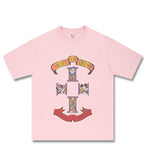 ORDINARY PEOPLE(オーディナリーピープル) [ORDINARYPEOPLE X DISNEY] MICKEY AND FRIENDS PINK T-SHIRTS